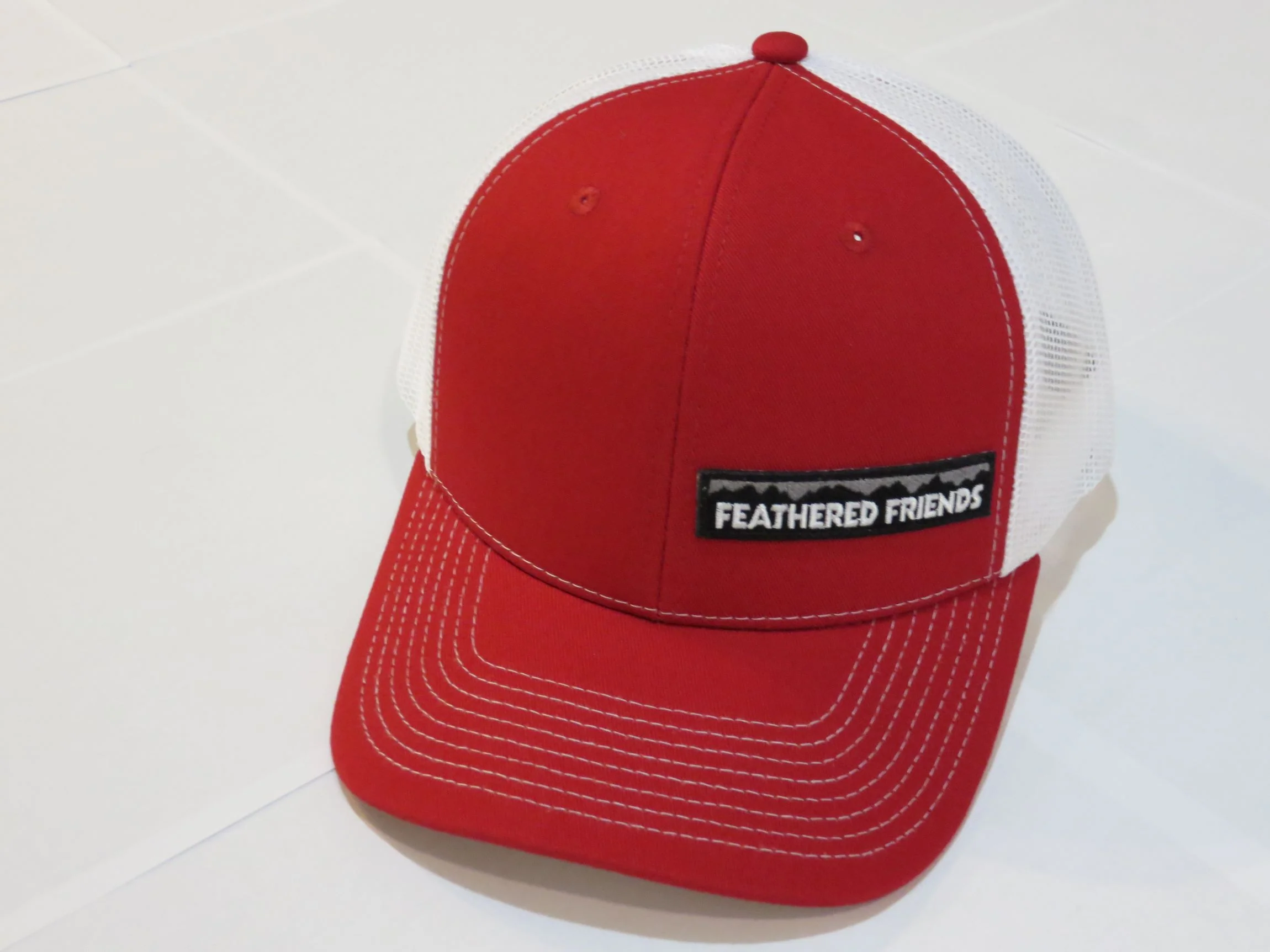 Feathered Friends Pro Style Trucker Offset Mountain Logo Patch Hat - Image 20