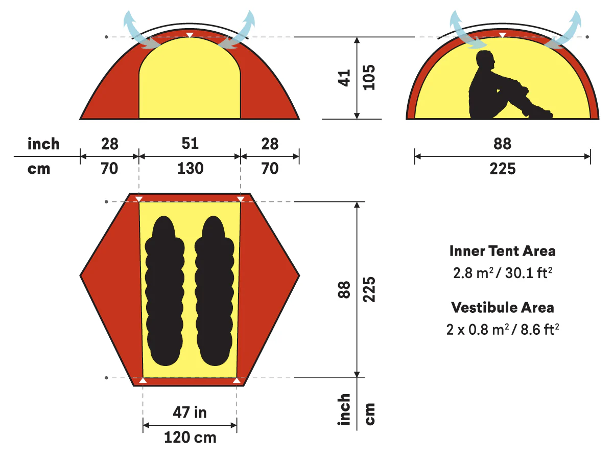 Allak 2 Person Tent - Image 4