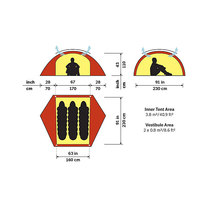 Allak 3 Person Tent - Image 4