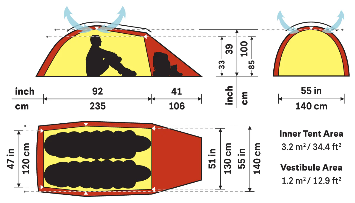 Jannu 2 Person Tent - Image 4