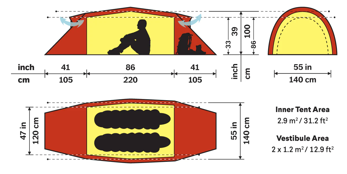 Kaitum 2 Person Tent - Image 4