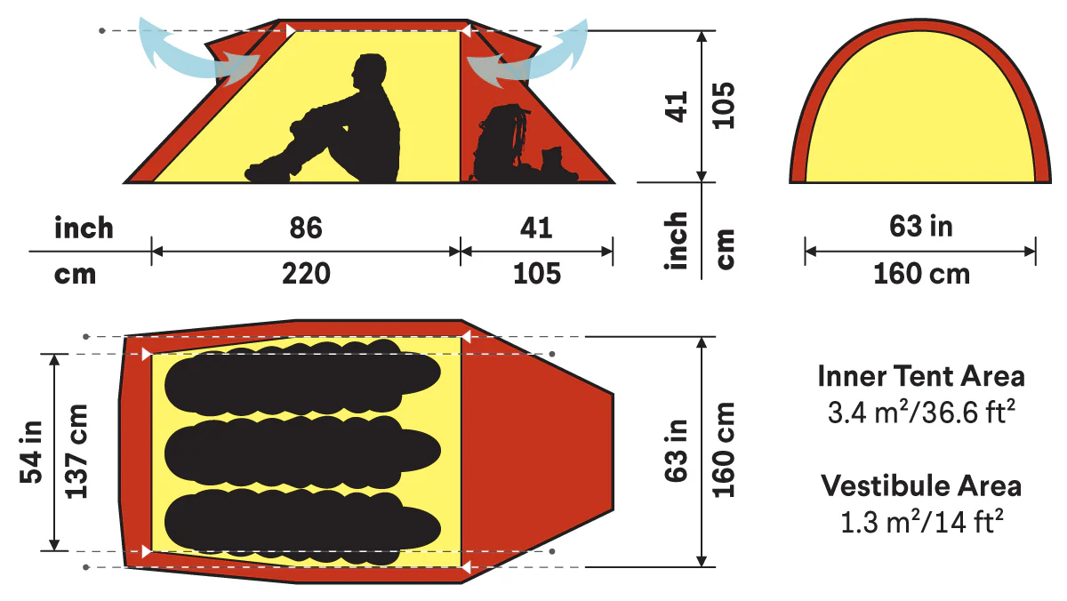 Nammatj 3 Person Tent - Image 4